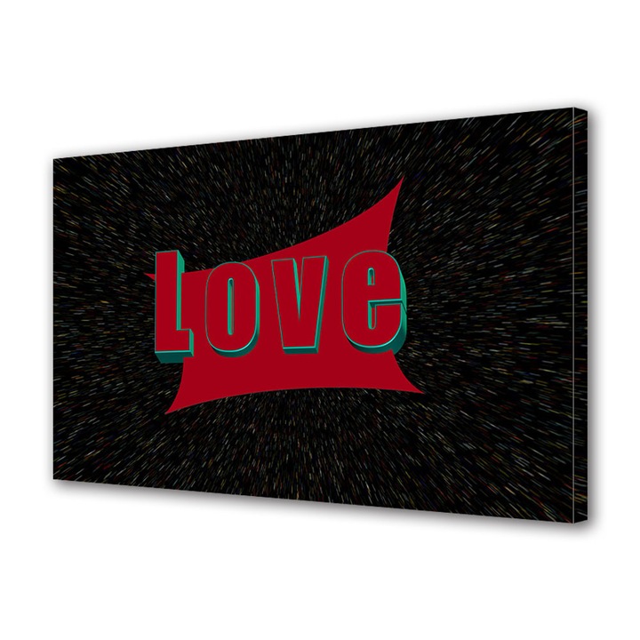 Tablou Canvas Luminos in intuneric VarioView LED, Vday, Dragoste evidentiata, 70 x 100 cm