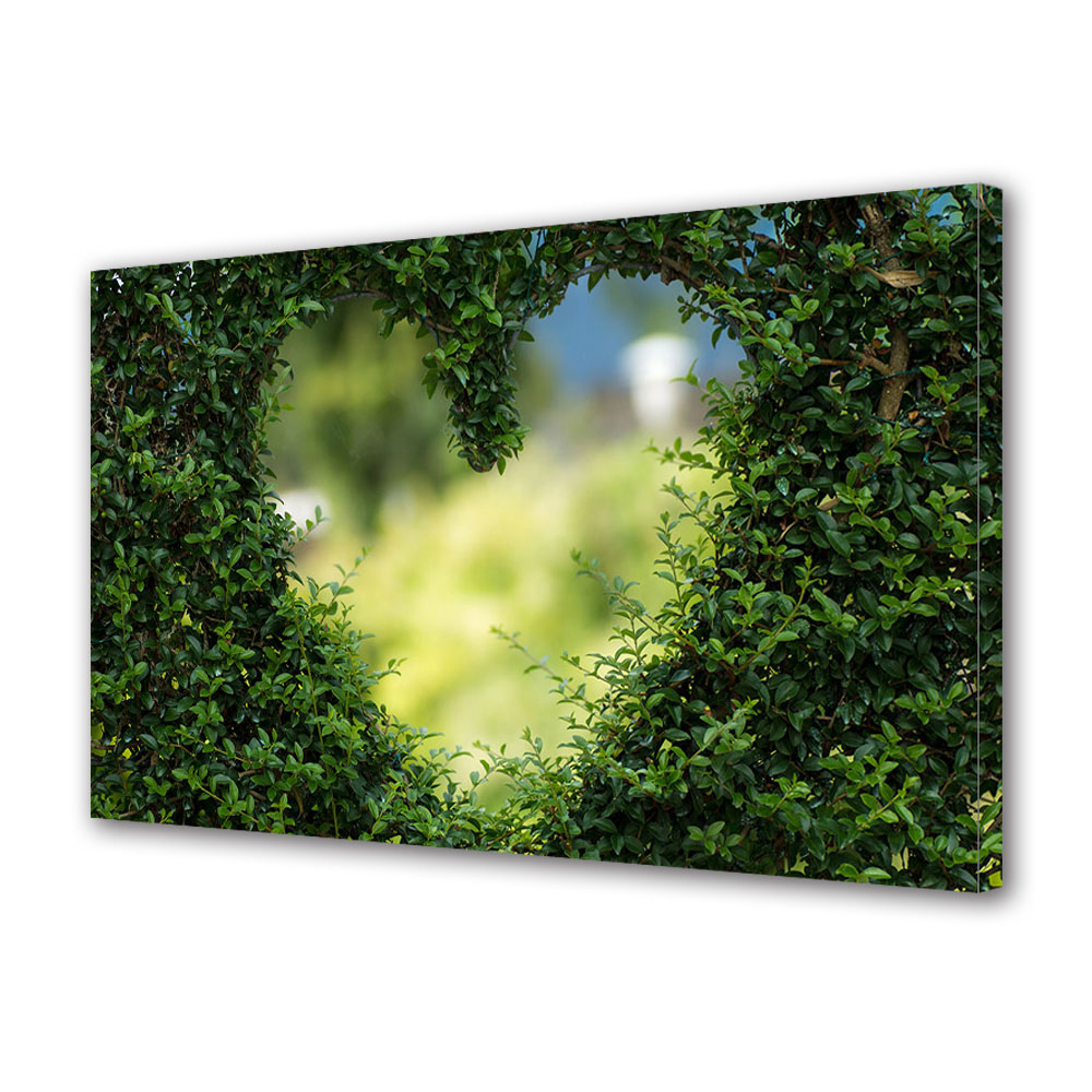 Tablou Canvas Luminos in intuneric VarioView LED, Vday, Inima din frunze, 30 x 45 cm