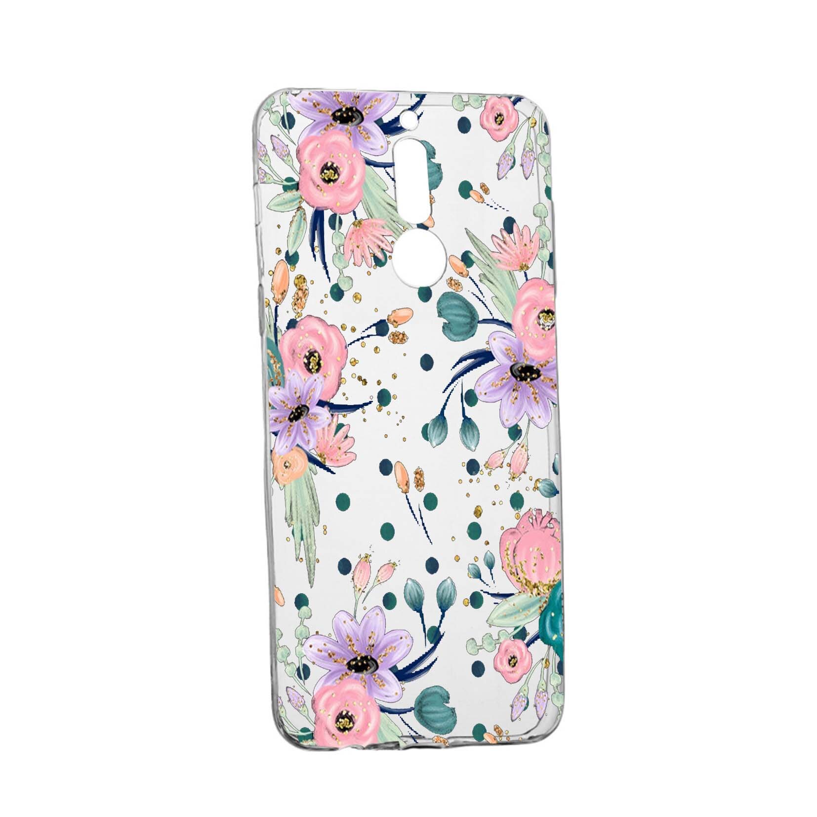 Husa de protectie, Florile primaverii, pentru LG K40 / K12 Plus, rezistenta la uzura, anti-alunecare, din silicon Premium, 495