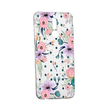 Husa de protectie, Florile primaverii, pentru LG K40 / K12 Plus, rezistenta la uzura, anti-alunecare, din silicon Premium, 495 Husa de protectie, Florile primaverii, pentru LG K40 / K12 Plus, rezistenta la uzura, anti-alunecare, din silicon Premium, 495