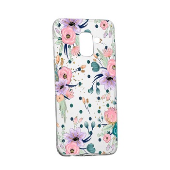 Husa de protectie, Florile primaverii, pentru Samsung Galaxy A6 2018, rezistenta la uzura, anti-alunecare, din silicon Premium, 495 Husa de protectie, Florile primaverii, pentru Samsung Galaxy A6 2018, rezistenta la uzura, anti-alunecare, din silicon Premium, 495