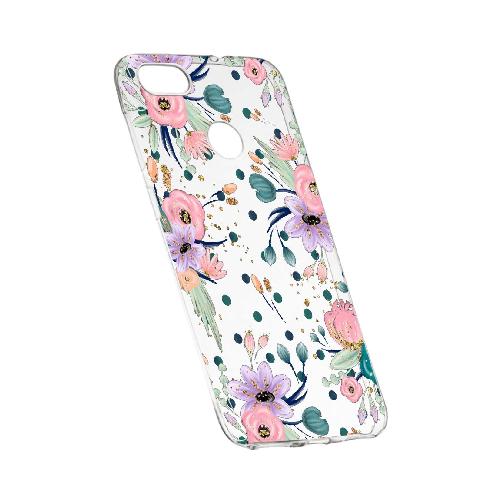 Husa de protectie, Florile primaverii, pentru Huawei P9 Lite Mini / Y6 pro 2017, rezistenta la uzura, anti-alunecare, din silicon Premium, 495