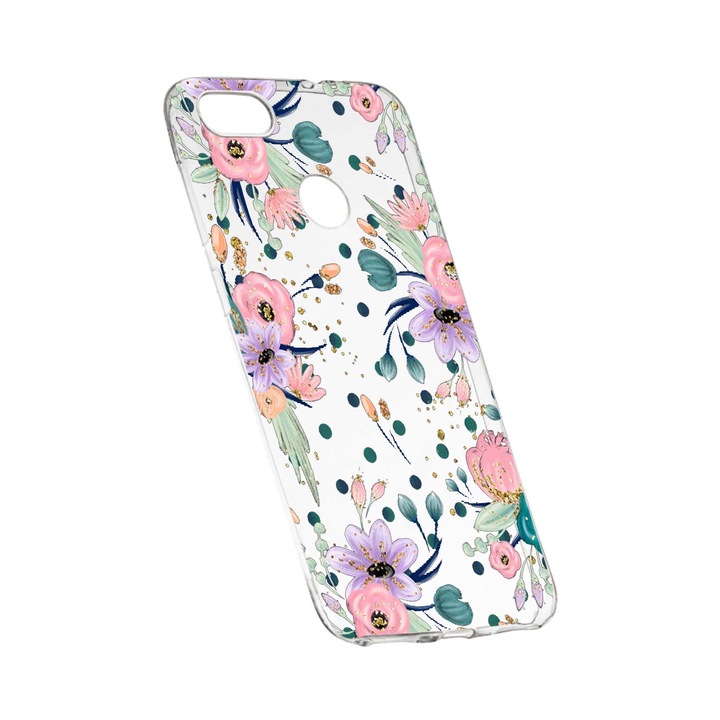 Силиконов калъф Unique за Spring Flowers, HTC Desire 12 Plus, 495