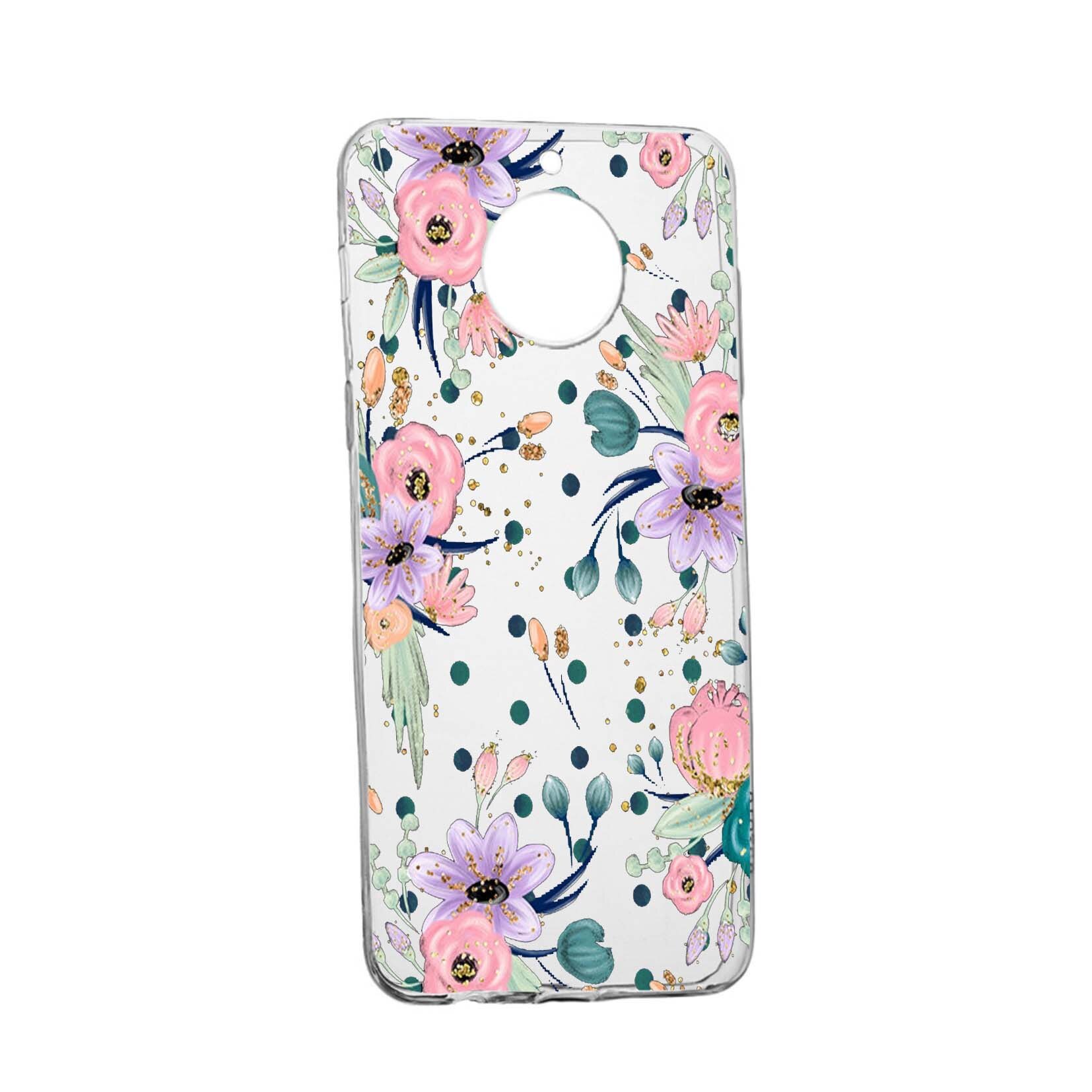 Husa de protectie, Florile primaverii, pentru Motorola Moto G6 PLAY, rezistenta la uzura, anti-alunecare, din silicon Premium, 495