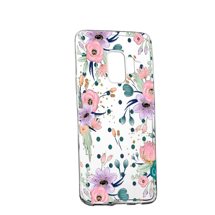 Husa de protectie, Florile primaverii, pentru Xiaomi Redmi Note 8 Pro, rezistenta la uzura, anti-alunecare, din silicon Premium, 495