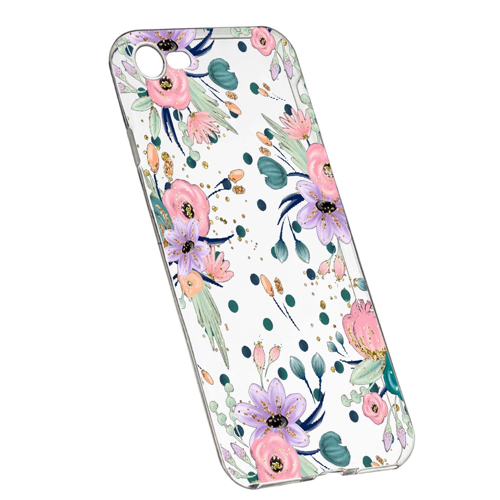 Husa de protectie, Florile primaverii, pentru Apple iPhone 6 / 6S, rezistenta la uzura, anti-alunecare, din silicon Premium, 495