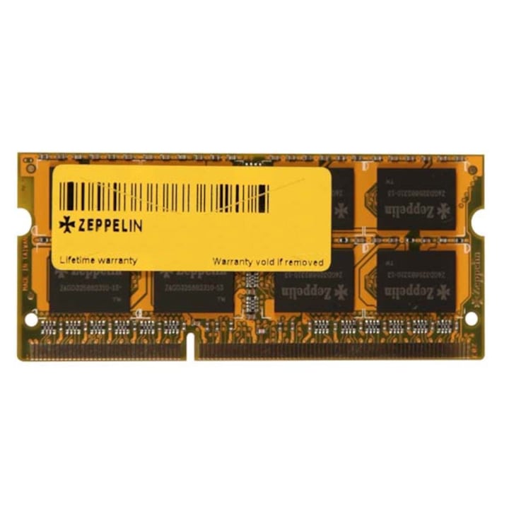 Памет за лаптоп Zeppelin 4GB, DDR3, 1333MHz, Bulk