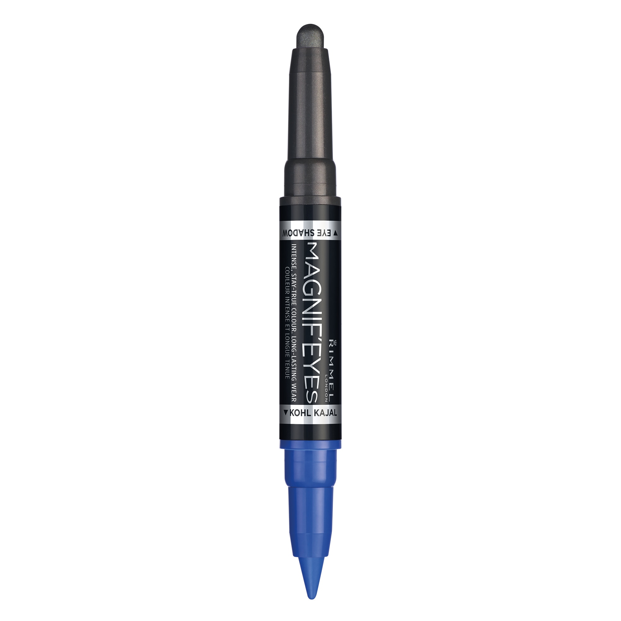 Fard de pleoape & Tus carioca Rimmel London Magnif'eyes Double 004 Dark Side Of Blue, 1.6 g