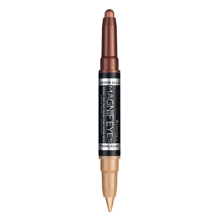 Fard de pleoape & Tus carioca Rimmel London Magnif'eyes Double 003 Queens Of A Bronzed Age, 1.6 g