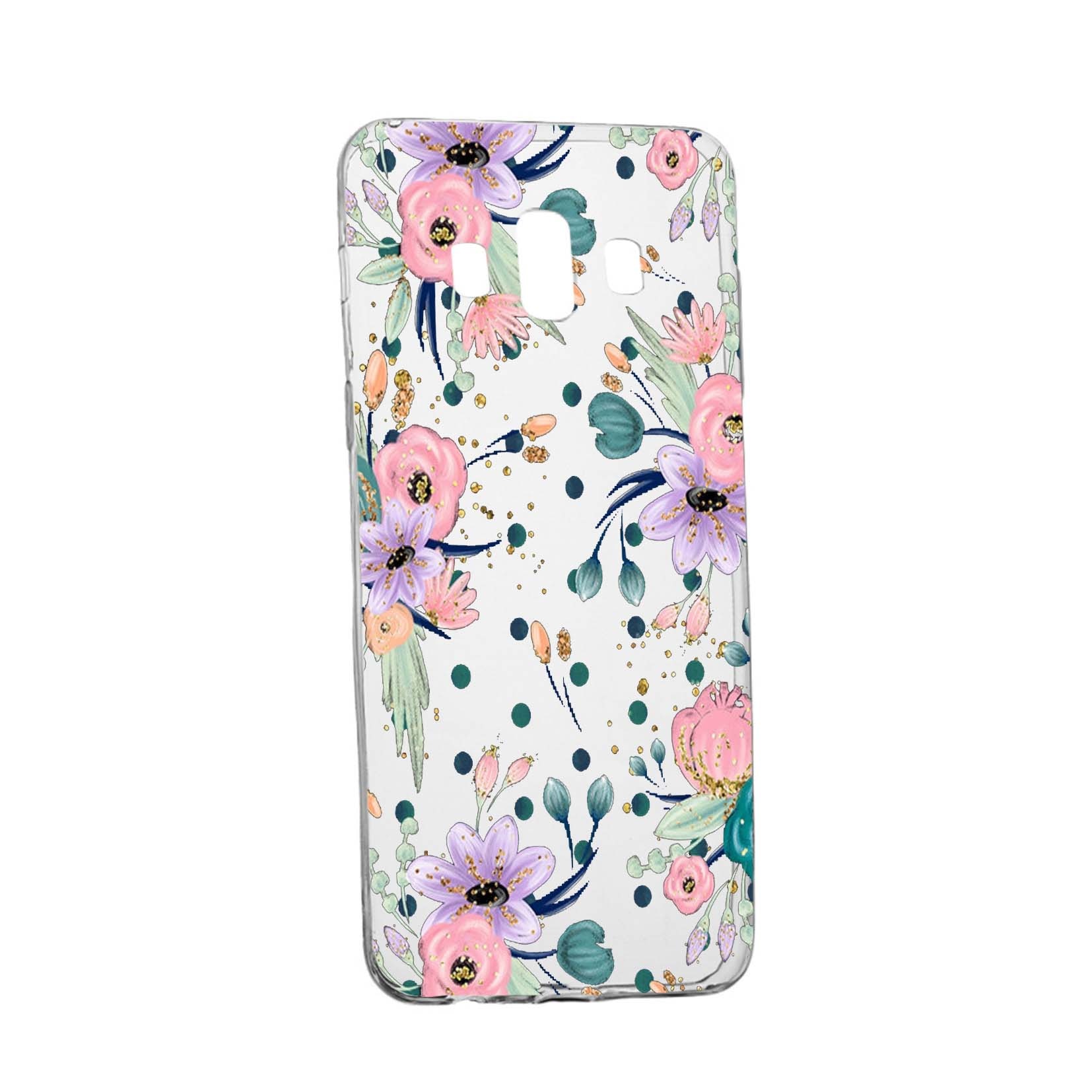 Husa de protectie, Florile primaverii, pentru Samsung Galaxy J6 Plus 2018, rezistenta la uzura, anti-alunecare, din silicon Premium, 495