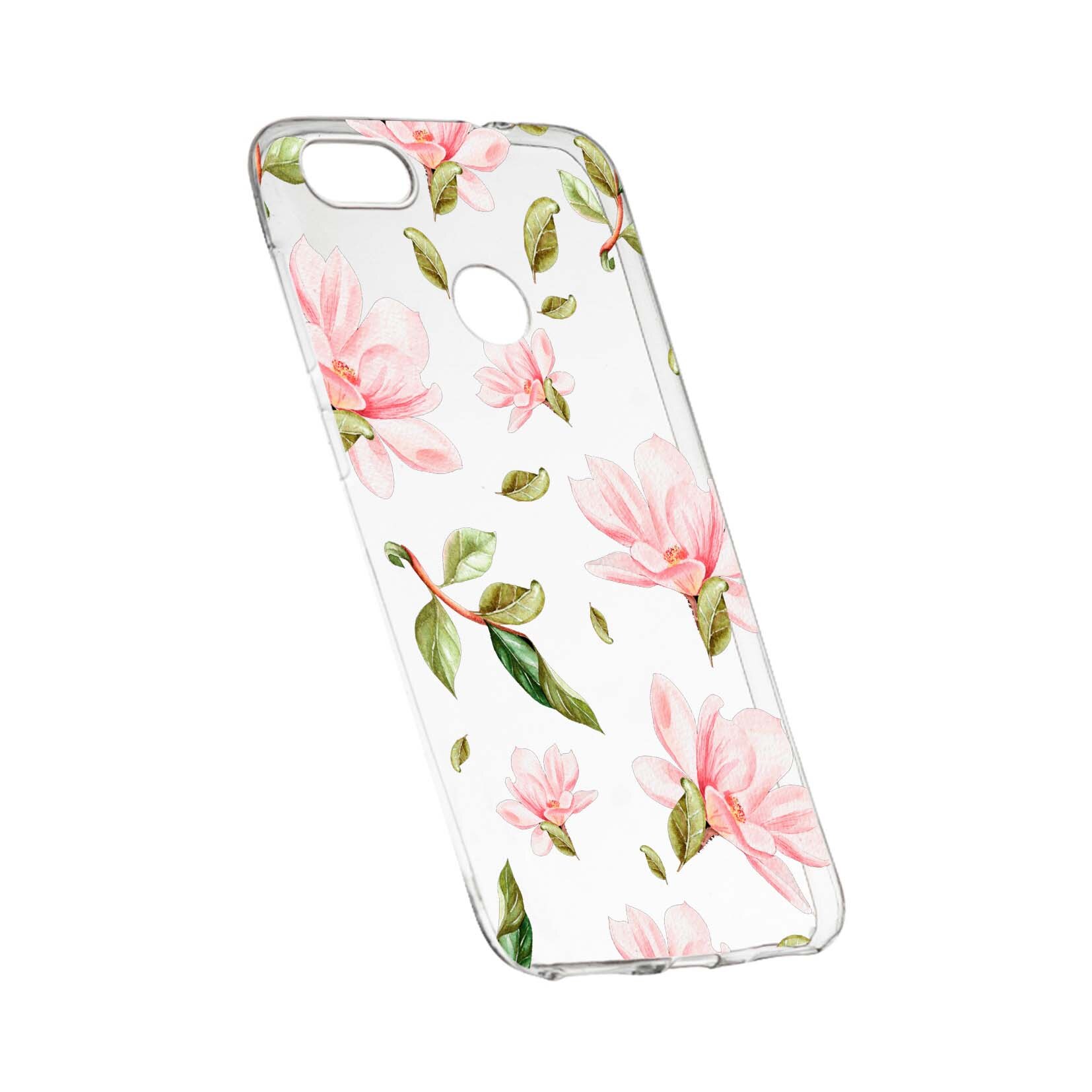 Husa de protectie, Florile primaverii, pentru Huawei P Smart, rezistenta la uzura, anti-alunecare, din silicon Premium, 496