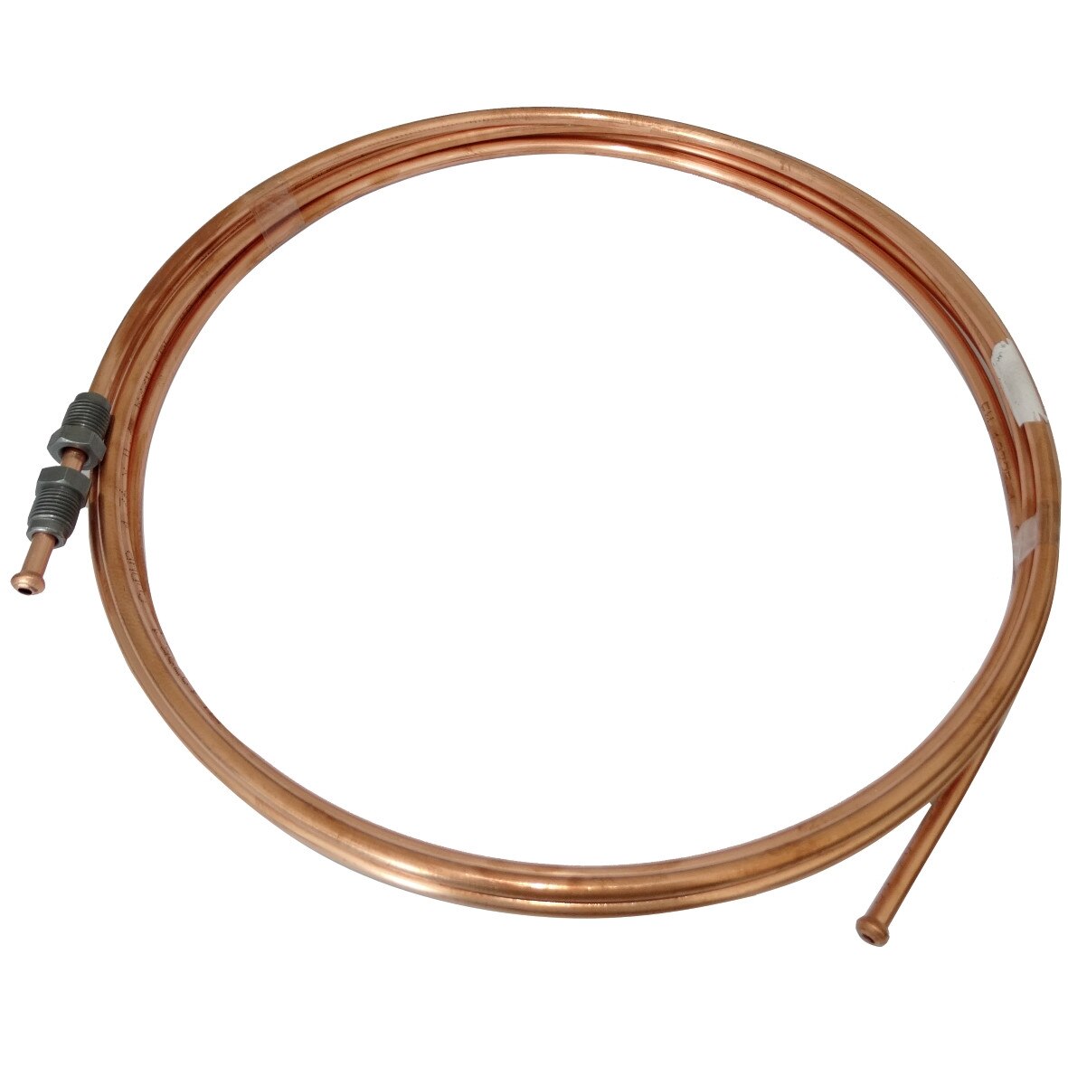 Conducta de frana din cupru AERZETIX, cu fitingi M10x1 / M10x1, Ø4.76 mm, 330 cm