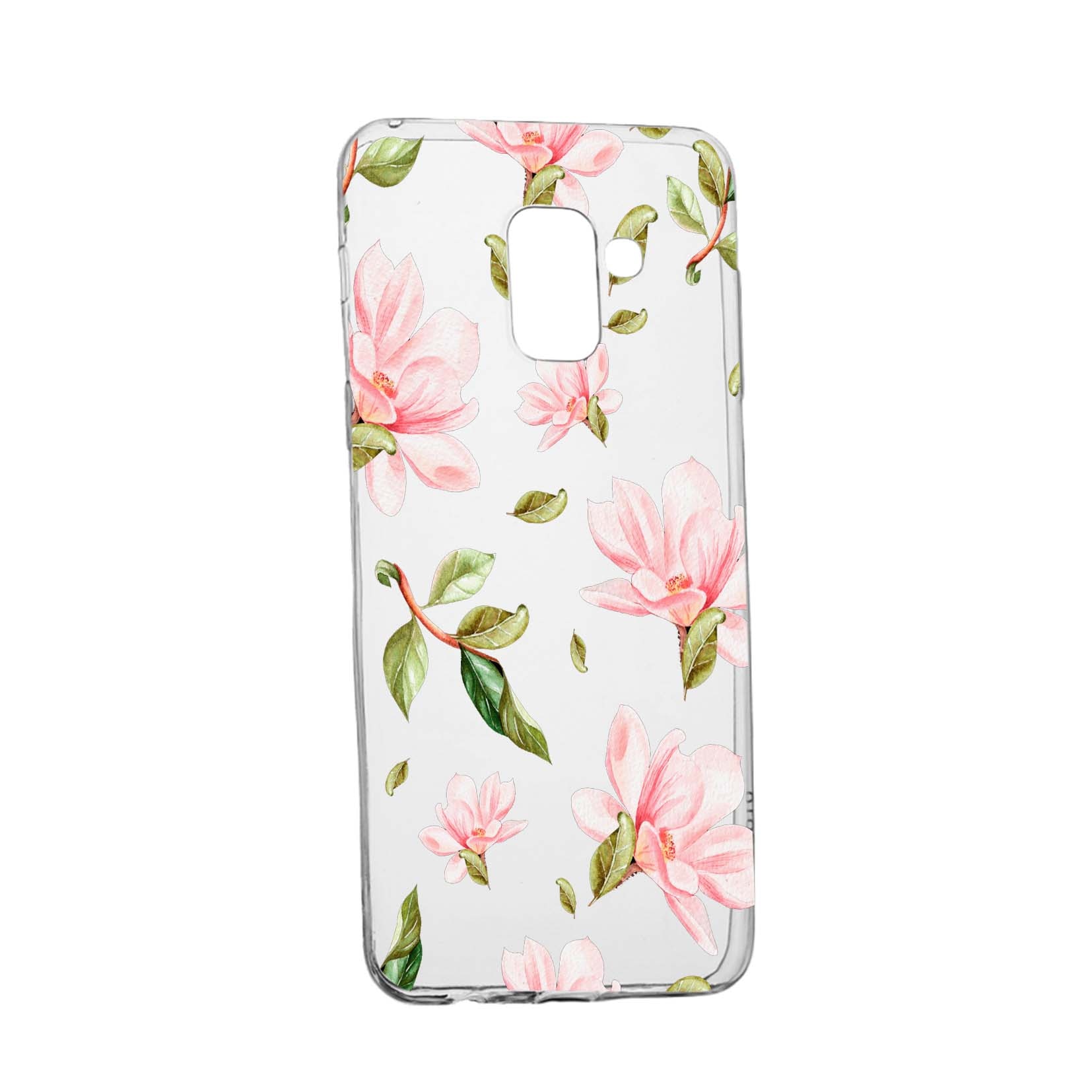 Husa de protectie, Florile primaverii, pentru Samsung Galaxy Galaxy A6 Plus / J8 2018, rezistenta la uzura, anti-alunecare, din silicon Premium, 496