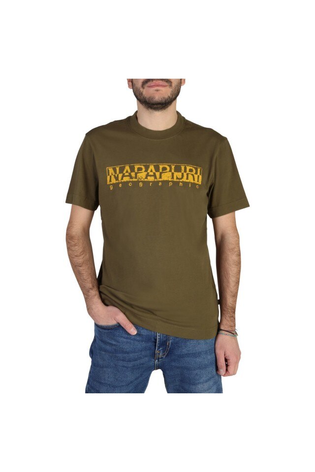 Tricou model SOLANOS Napapijri, Verde, S