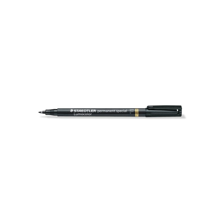 Marker cu alcool, STAEDTLER, 0.6 mm, F, "Lumocolor Special", Negru