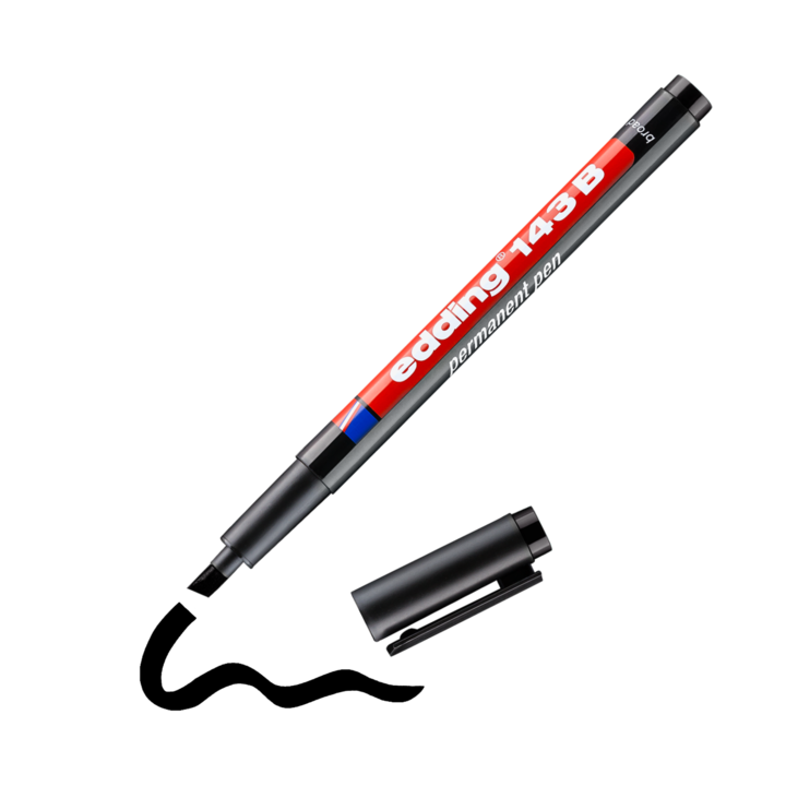 Marker cu alcool, Edding, 1 mm, Negru