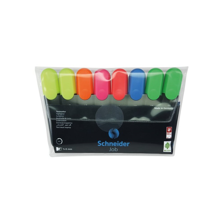 Set de markere text, Schneider,1-5 mm, Multicolor