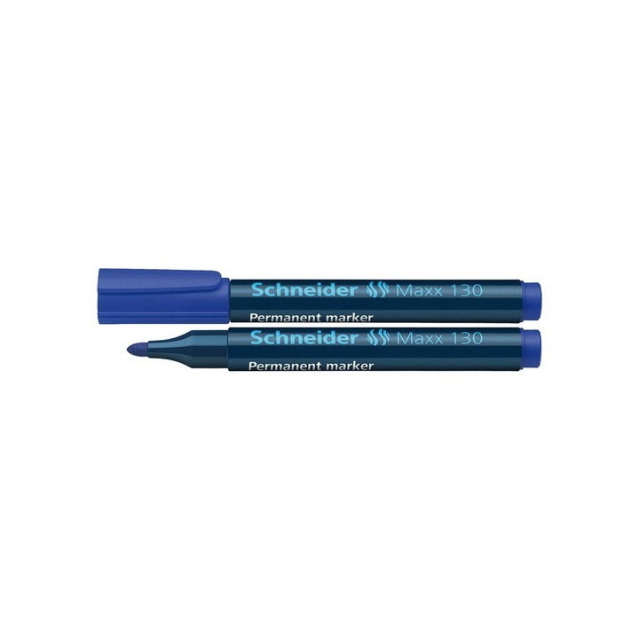Marker cu alcool, SCHNEIDER, 1-3 mm, conic, "Maxx 130", Albastru