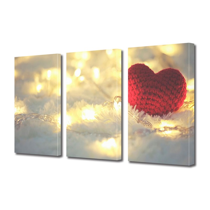 Set Tablouri Multicanvas 3 piese Colectia Tea Stropi printre lamai, Decoratiuni Moderne pentru Casa, 3 x 3 x 40 x 60 cm