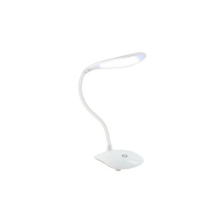 Lampa de birou cu LED si control tactil, cu 3 trepte de intesitate Alba
