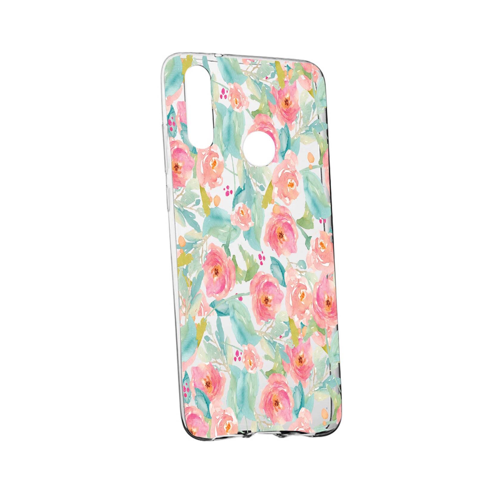 Husa de protectie, Flori, culorile de pastel, pentru Xiaomi Mi A3 Lite, rezistenta la uzura, anti-alunecare, din silicon Premium, 503