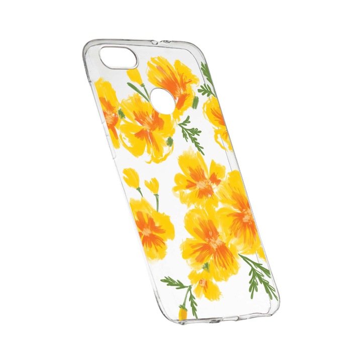 Силиконов калъф Unique за Flowers, Pastel, HTC Desire 12 Plus, 502
