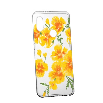 Husa de protectie, Flori, culorile de pastel, pentru Huawei P20 Lite, rezistenta la uzura, anti-alunecare, din silicon Premium, 502 Husa de protectie, Flori, culorile de pastel, pentru Huawei P20 Lite, rezistenta la uzura, anti-alunecare, din silicon Premium, 502
