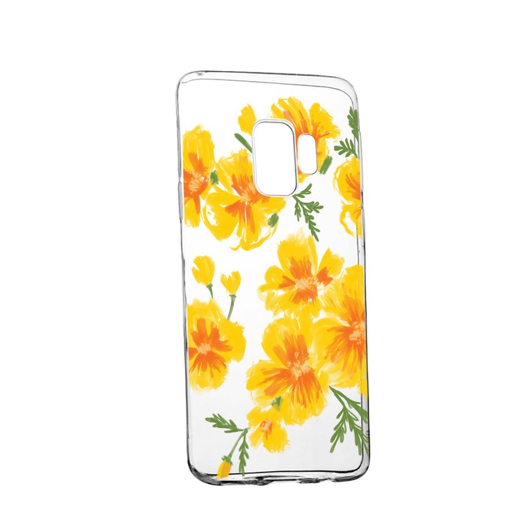 Husa de protectie, Flori, culorile de pastel, pentru Xiaomi Redmi Note 8 Pro, rezistenta la uzura, anti-alunecare, din silicon Premium, 502