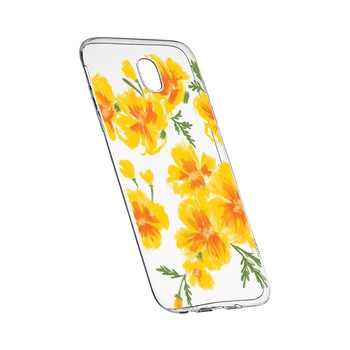 Husa de protectie, Flori, culorile de pastel, pentru Samsung Galaxy J7 2017, rezistenta la uzura, anti-alunecare, din silicon Premium, 502 Husa de protectie, Flori, culorile de pastel, pentru Samsung Galaxy J7 2017, rezistenta la uzura, anti-alunecare, din silicon Premium, 502