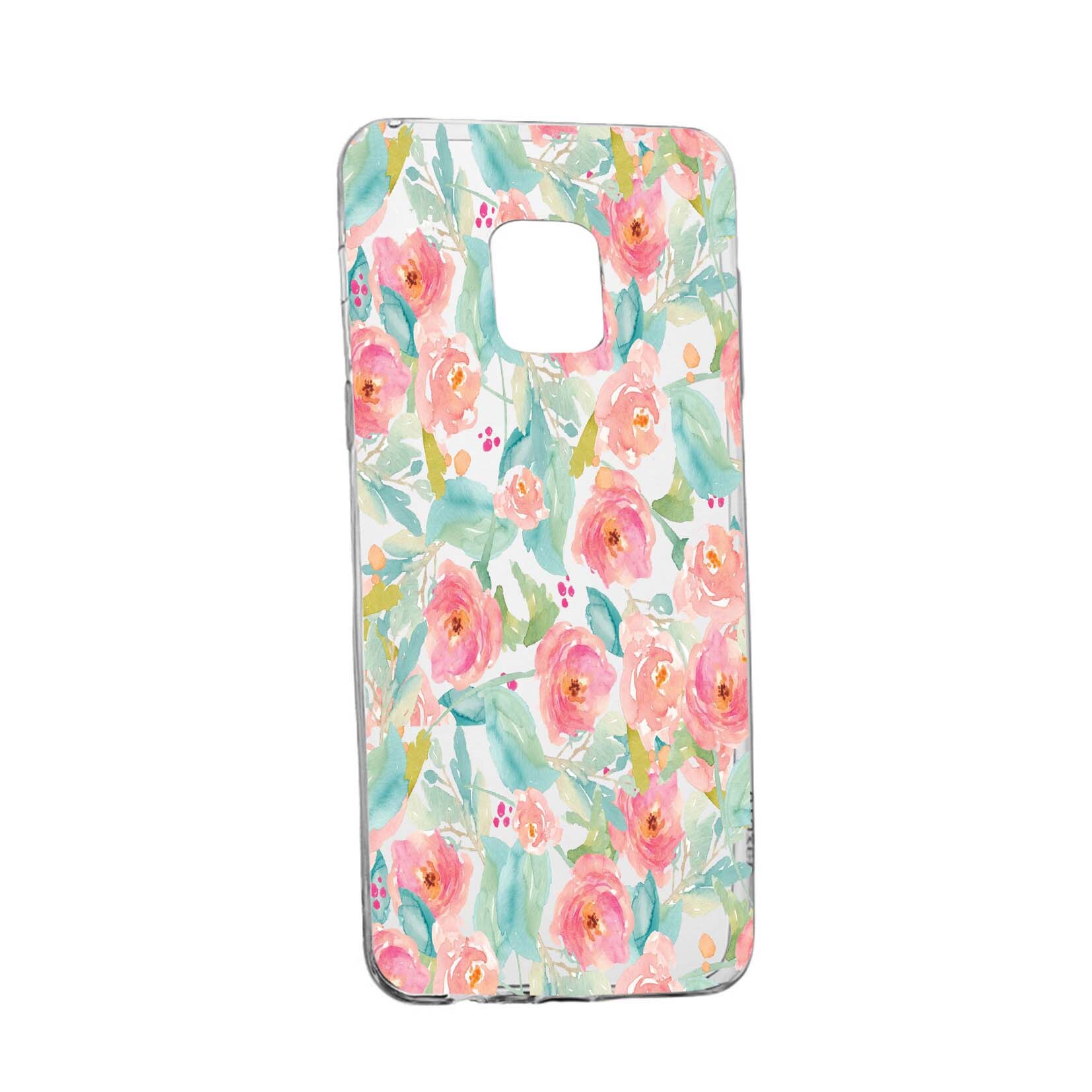 Husa de protectie, Flori, culorile de pastel, pentru Sony Xperia 10/ XA3, rezistenta la uzura, anti-alunecare, din silicon Premium, 503