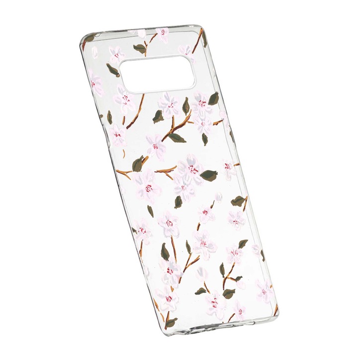 Husa de protectie, Florile primaverii, pentru Samsung Galaxy Note 9, rezistenta la uzura, anti-alunecare, din silicon Premium, 512
