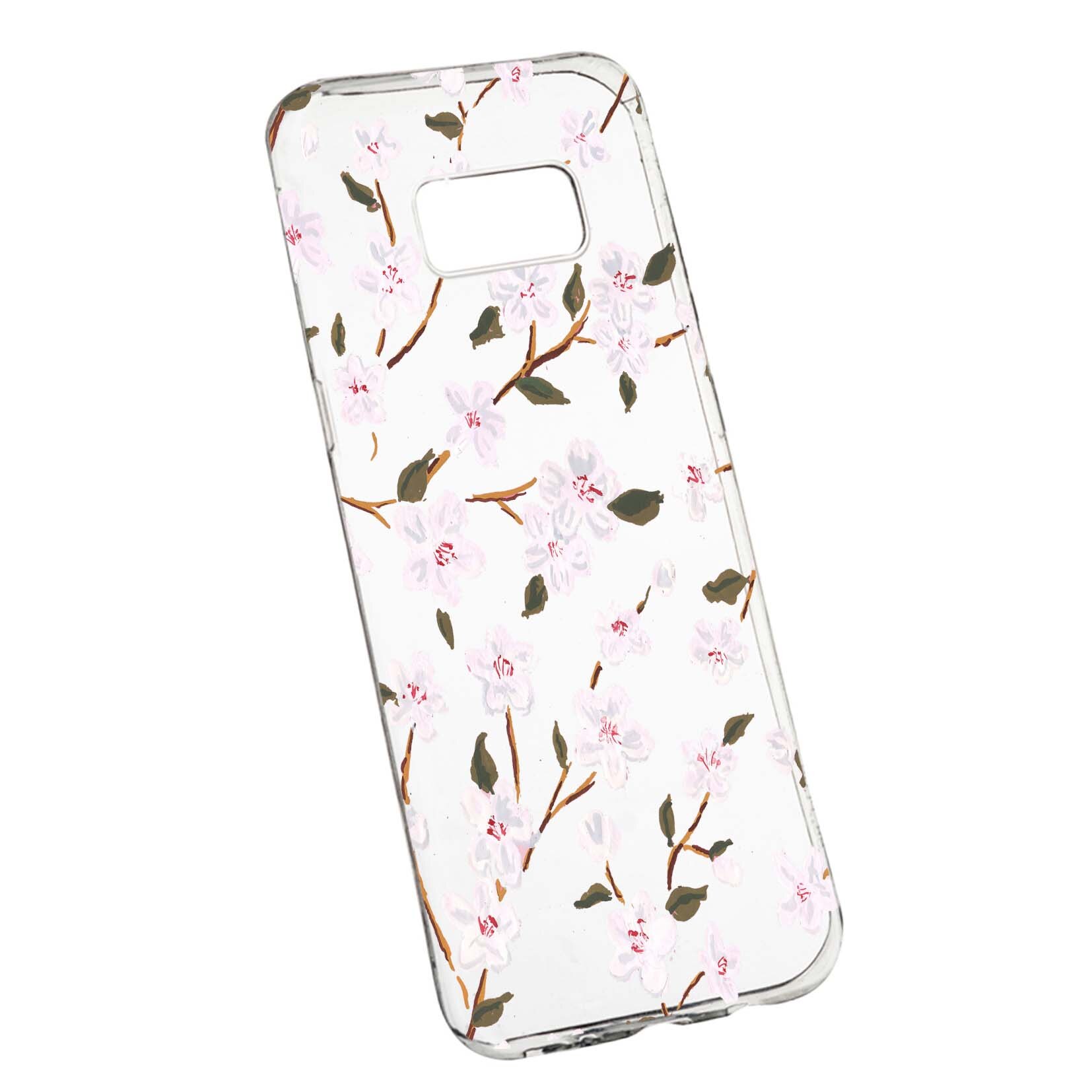 Husa de protectie, Florile primaverii, pentru Samsung Galaxy S8, rezistenta la uzura, anti-alunecare, din silicon Premium, 512