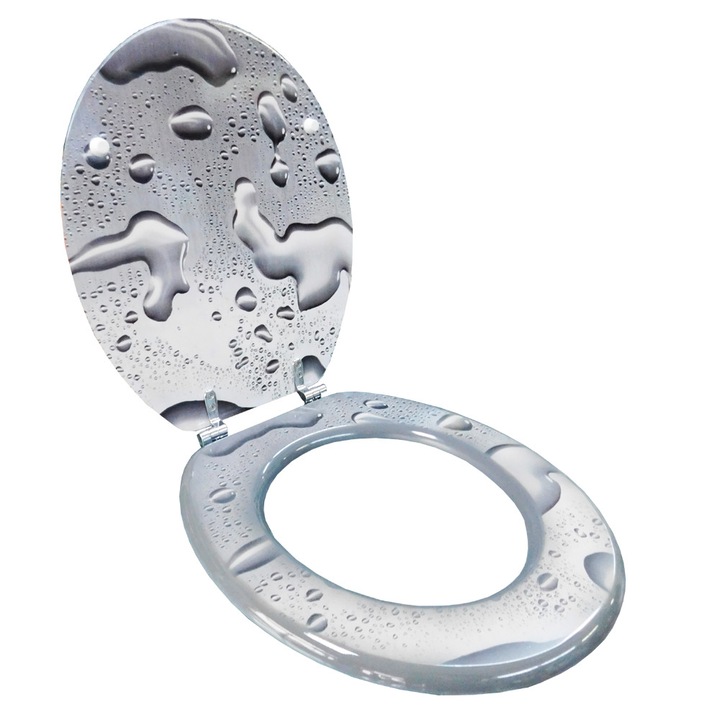 Capac WC TM, MDF, Imprimat Print, 3 Fete Stropi Apa