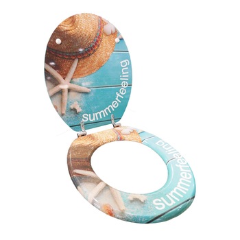 Capac WC TM, MDF, Imprimat Print, 3 Fete Summer Vara Concediu Capac WC TM, MDF, Imprimat Print, 3 Fete Summer Vara Concediu