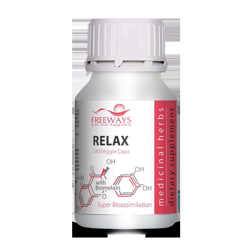 Relax cu Bromelaina, Freeways, 180 capsule vegetale