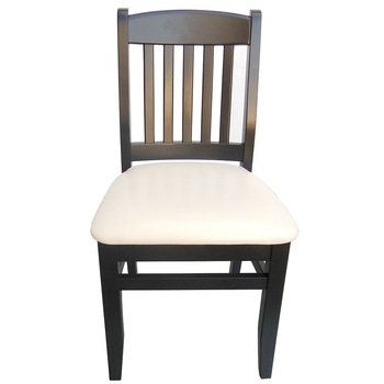 Scaun bucatarie lemn masiv wenge tapitat cu piele ecologica Scaun bucatarie lemn masiv wenge tapitat cu piele ecologica