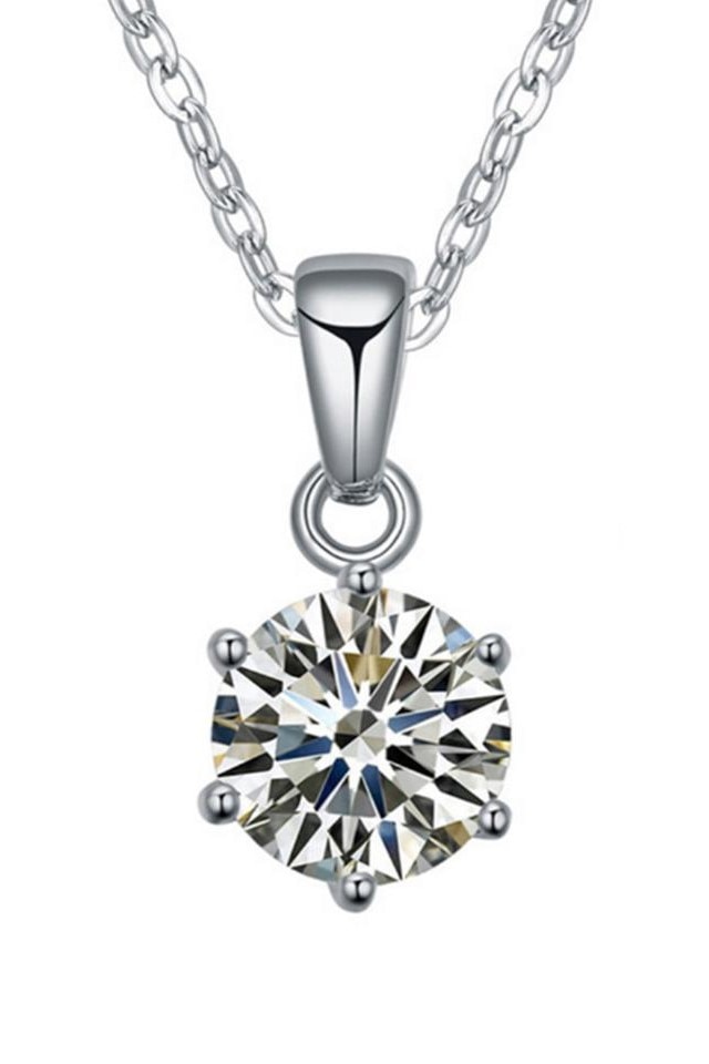 Lantisor Dama cu pandativ de Cristal Argintiu