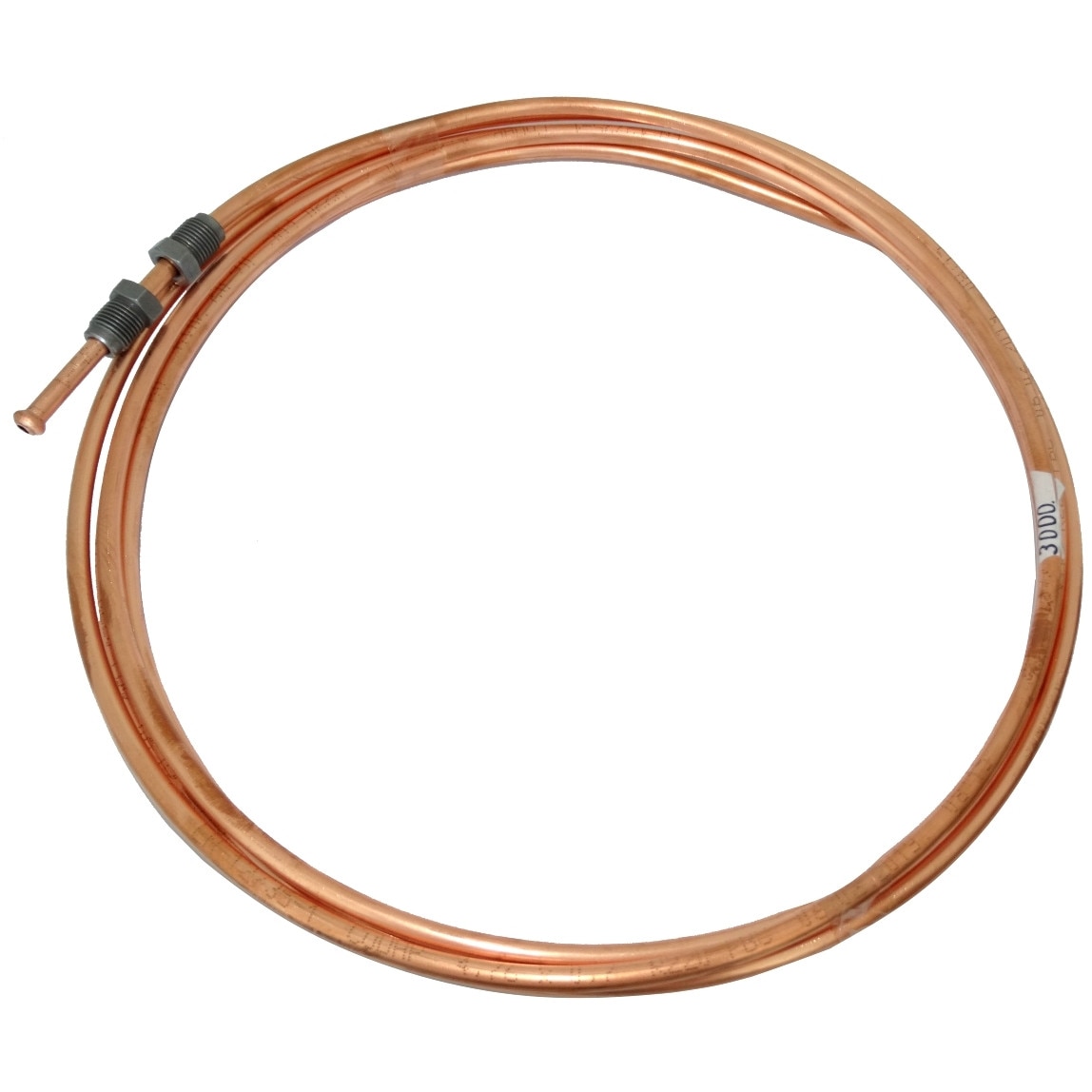 Conducta de frana din cupru AERZETIX, cu fitingi M10x1 / M10x1, Ø4.76 mm, 300 cm