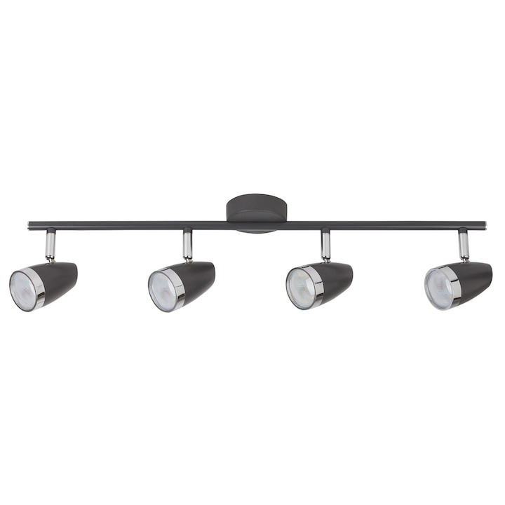 Спот Rabalux Karen ,4x4W LED , Тъмно сив/Хром