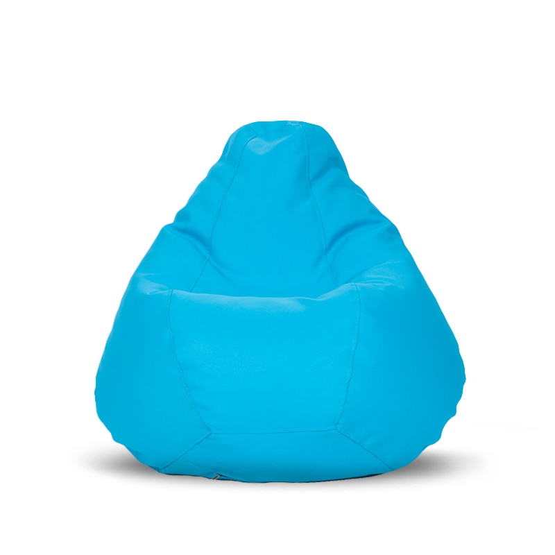 Fotoliu tip Puf in forma de para Topcho, Pooh Puff, 90x75x75cm, Albastru deschis