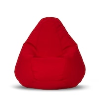 Fotoliu tip Puf in forma de para Topcho, Pooh Puff, 90x75x75cm, Rosu