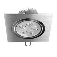 set 8 spoturi led orientabile ecd germany 5 w patrate 120 x 120 mm argintii 3000 k lumina calda incastrate mobile imagen 31_0_
0