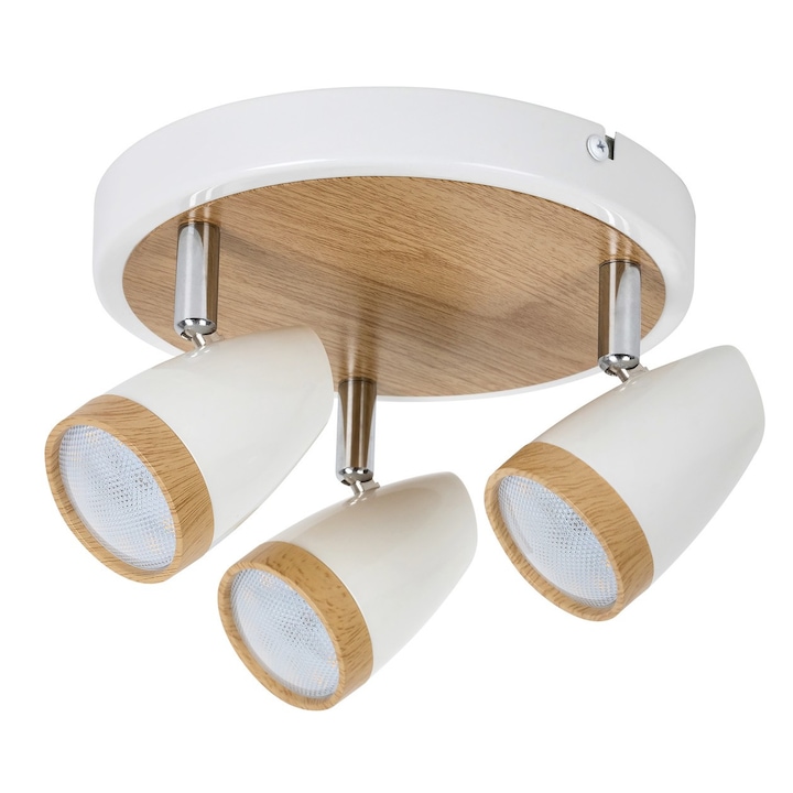 Спот Rabalux Karen ,3x4W LED , Бял/Бук