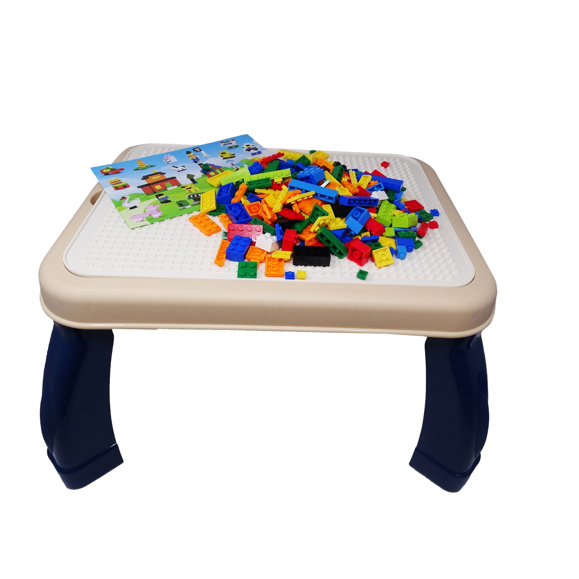 Set Masuta de construit si de Scris cu Piese multicolore ,Incluse