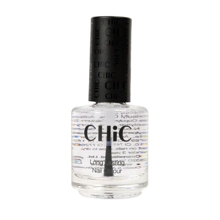 Lac de unghii profesional cu aspect de gel CHIC, Transparent, 17 ml