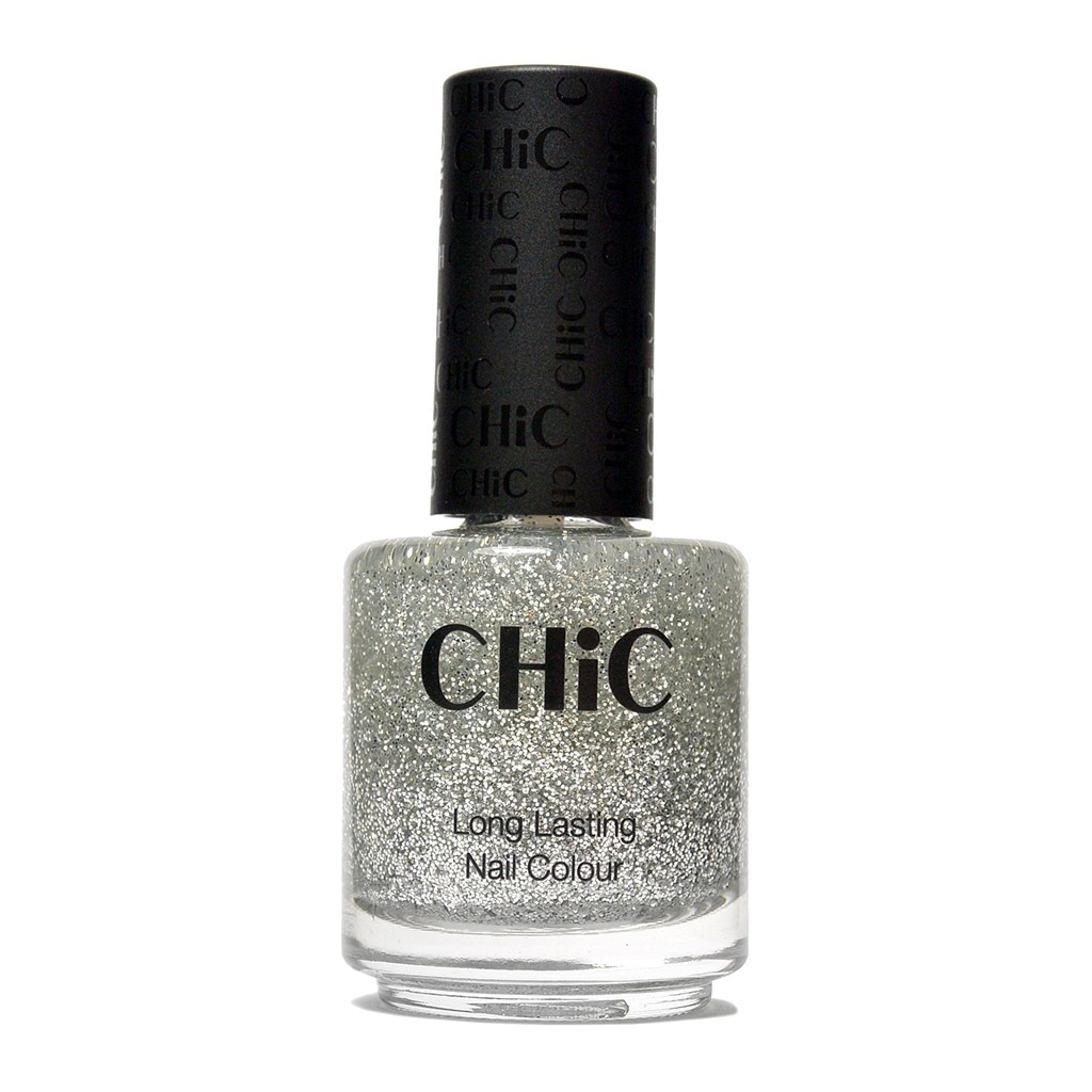 Lac de unghii profesional cu aspect de gel CHIC, Argintiu Heavy metal, 17 ml