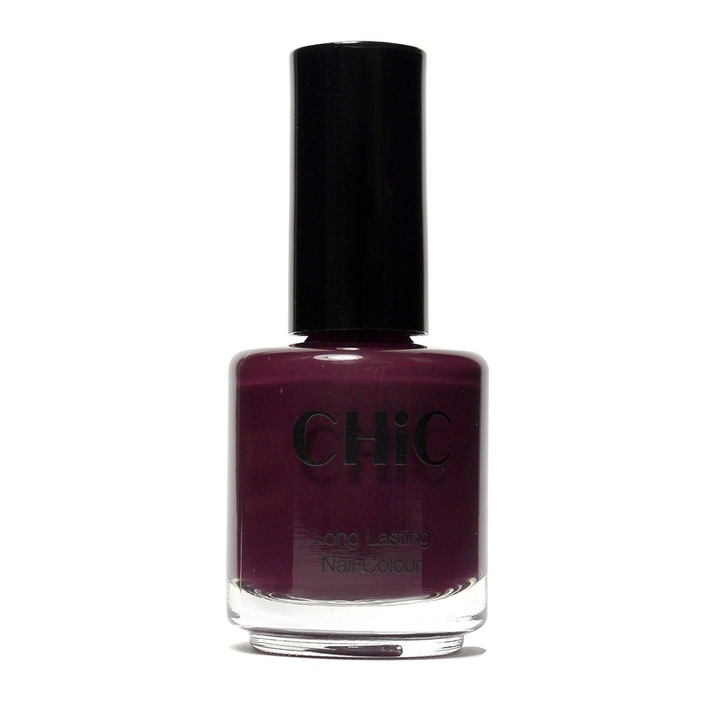 Lac de unghii profesional cu aspect de gel CHIC, Mov pruna Dark & handsome,17 ml
