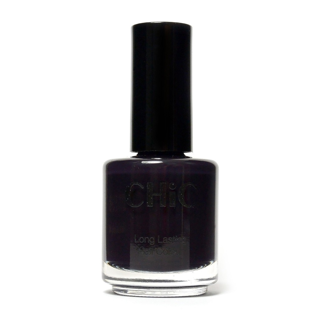 Lac de unghii profesional cu aspect de gel CHIC, Negru/Mov,17 ml