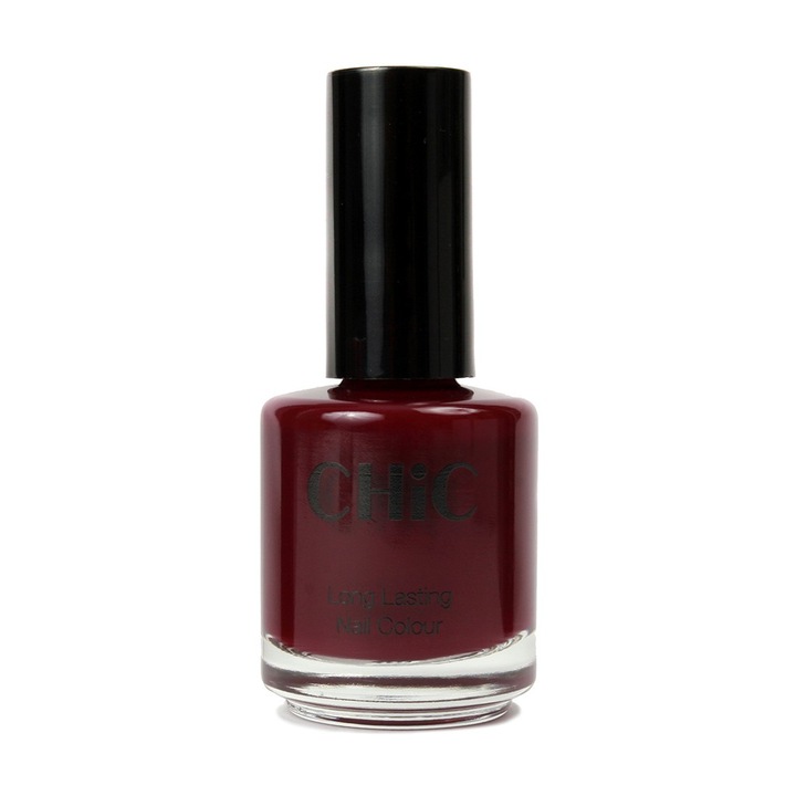 Lac de unghii profesional cu aspect de gel CHIC, Visiniu, 17 ml