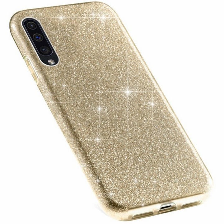 Силиконов Гръб Forcell SHINING Блестящ за SAMSUNG Galaxy A50 / A50S / A30S , Златист